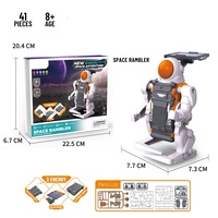 Kit de Construcción de Vehículo Robótico Solar Electrónico de PVC y ABS, 138 Piezas, Escala 1:10, Modelo de Juguete de Construcción, Tema de Edificios Modernos, Original