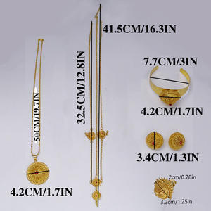 זהב טהור זהב טהור 21 קראט תכשיטים זהב טהור סט סין 14 קראט סט תכשיטים זהב 14 קראט סטים - Product Image 5