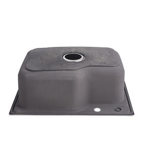 Pia de Cozinha Integrada em Aço Inoxidável Espesso com Acabamento Nano Escovado para Lava-louças - Product Image 5