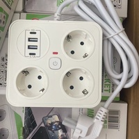 Prise standard européenne Smart Home in Expansion 3 trous USB Carte européenne multifonctionnelle avec interrupteur indépendant