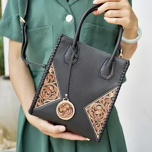 supplier wholesale high grade shoulder bag hand tool custom logo handmade luxury real leather ladies designer handbags