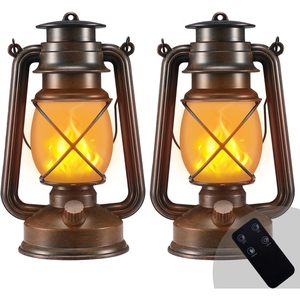 Linterna de Exterior Marlrin, Lámpara LED para Camping, Impermeable, Efecto Llama Bronce, Control Remoto, Decorativa - Product Image 1