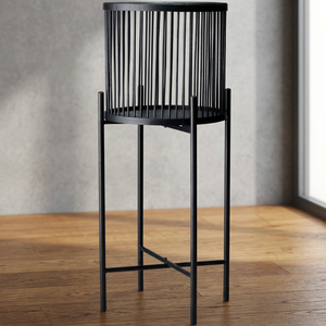 Black Iron PE Coated Floor Standing <b>Plant</b> Stand for Home & Garden - Product Image 3