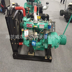 เครื่องยนต์ดีเซล Weifang สี่สูบ รุ่น R4108ZP 100 แรงม้า ระบายความร้อนด้วยน้ำ สตาร์ทไฟฟ้า สำหรับเครื่องบด เครื่องบดละเอียด และเครื่องอัดอากาศ - Product Image 1