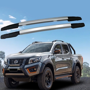 JOESHIER ขายส่ง แร็คหลังคาสำหรับรถยนต์ 4x4 สำหรับบรรทุกสัมภาระ เหมาะสำหรับ Nissan Navara NP300 ราวหลังคา ราวข้าง ทำจากอลูมิเนียมอัลลอย - Product Image 2