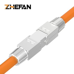 Connecteur ZHEFAN Rj45 blindé sans outil Cat6 8p8c coupleur Ftp Rj45 Cat6a Ethernet prise modulaire connecteur Cat6 connecteur Rj45 - Product Image 1