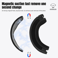 Masque de ski avec protection UV400, anti-buée, verres amovibles, lunettes de sécurité pour snowboard OEM, lunettes de sport magnétiques pour la neige, logo personnalisé