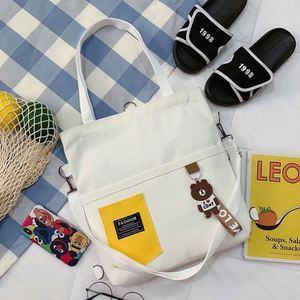 Wholesale New Design Cartoon Bear Cotton Canvas Tote Bag Custom Printed Logo for Shopping - Product Image 5