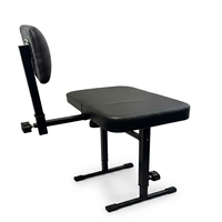 Banc de piano professionnel réglable avec cadre en acier inoxydable, dossier et assise rembourrée en cuir PU noir, taille adulte, pour usage domestique et en studio