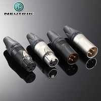 Système audio pour microphone avec connecteur XLR à trois broches NEUTRIK, câble audio avec connecteurs Xlon mâle et femelle