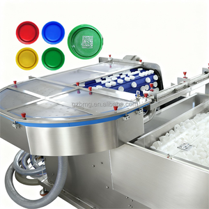 Machine de marquage laser double code haute vitesse tout-en-un pour bouchons de bouteilles, avec alimentation <span class=keywords><strong>automatique</strong></span>, inspection et collecte de données pour bouchons PET et HDPE - Product Image 3