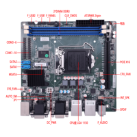 Carte mère embarquée Mini ITX chipset H81 LGA 1155 M8200-UA double PC-DDR3 PCIE X16 slot double COM compatible Win 7/8/10/Linux