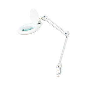 Adjustable 3 Section Arm LED <b>Clamp</b> Lamp with HD Optical Lens and Shadowless <b>Light</b> for Repair and Crafts - Product Image 5