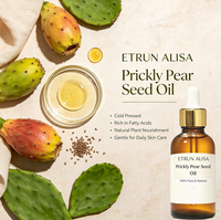 Minyak Esensial Biji Prickly Pear OEM 100% Alami Cold Pressed Melembapkan Menutrisi untuk Semua Jenis Kulit Kulit Bercahaya