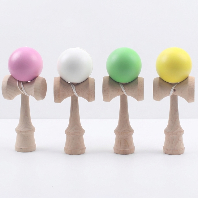 Funny Wooden New Popular Kendama Solid Ball Toy Shiny Kendama Skillful Juggling Ball Toy Luminous Wood Kendama Toy