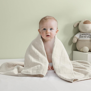 ผ้าห่อตัวเด็กทารกมัสลิน 4 ชั้น ทอจากผ้าฝ้ายออร์แกนิค 100% นุ่มและระบายอากาศได้ดี - Product Image 4