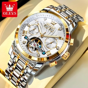 Montre Homme OLEVS 7088 de Luxe Étanche Squelette Automatique HD Tendance Affaires Mécanique Reloj Hombre pour le Dropshipping - Product Image 1