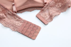 Conjunto de sujetador y bragas al por mayor de fábrica, lencería sexy con copas triangulares, ropa interior de encaje bordado - Product Image 4