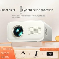 Projecteur LED portable OEM 3-19 Mini 4K 1200 Lumens 1080P Android 11 4 Go/2 Go Double Wi-Fi Home Cinéma 64 Go de Stockage pour