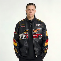 Vestes de moto de tourisme et de course pour hommes OEM, cuir italien pur pour hommes, veste de moto en Cordura, cuir de crocodile pour hommes