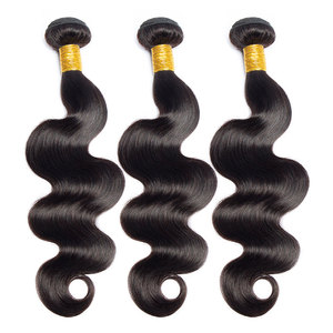 12A Virgin Raw Human Hair Bundles 100% Unprocessed Brazilian <strong>Body</strong> <strong>Wave</strong> 100% Natural Black 3 Bundles Deal - Product Image 2