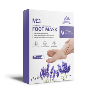 Masque exfoliant pour les pieds à la lavande MQ Lavender, hydratant, qui élimine les peaux mortes et les callosités, répare et adoucit les talons gercés. - Product Image 1