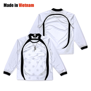 เสื้อฟุตบอลสโมสรเยาวชนเสื้อเจอร์ซีย์สีขาวพิมพ์ลายพิมพ์ซับลิเมชันดีไซน์สตรีท - Product Image 1