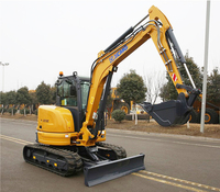 XCMG Mini ensacheuse XE55E d'occasion officielle Bagger 5t d'occasion avec moteur Kubota