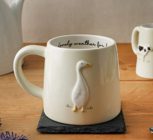 Tazza in gres con disegno di anatra Bramble Farm |   Confezione Regalo |   Tazza Artigianale per Caffè e Tè |   Design Rustico in Stile Fattoria - Product Image 4