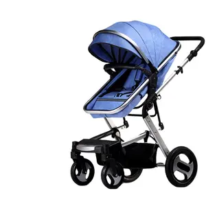 The latest lightweight and small folding baby stroller in 2024 can be used as a four in one recliner and seat for children's car