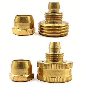 Connecteur de réparation de tuyau en laiton, fileté 3/8 pouces, pour tuyau d'arrosage de jardin, tuyau en vrac durable - Product Image 2