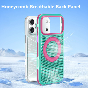 Wholesale Customized Heat Dissipation Magnetic Phone <b>Case</b> For iPhone 18 Pro Drop Resistant TPU TPE Magnetic Phone Cover - Product Image 3