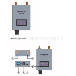 Receptores de Video FPV VRX BOX 3.3G 1.2G 1.7G 2.7G 5.8G 7.2G para Drones de Carreras - Product Image 2