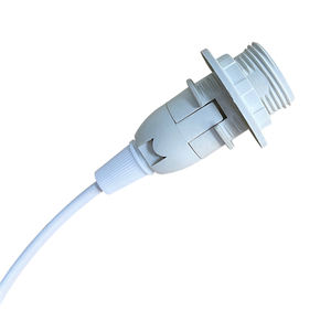 Оптовый кабель питания для ламп HM Brand, белый, 1,5 м, с 2-контактным штекером EU, медным проводником, ПВХ-изоляцией, высоковольтный, для выключателей - Product Image 2