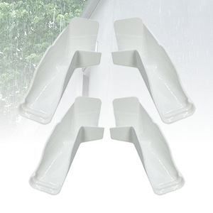Goulotte de toit rectangulaire en nylon blanc étanche à fixation latérale pour accessoires de toit de camping-car D3112 - Product Image 1