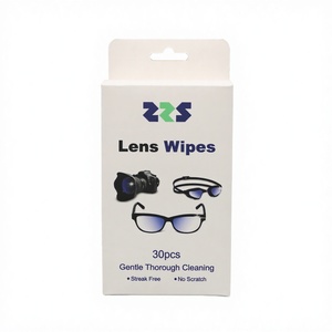ZRS Individual Disposable Lens Cleaning Paper Wet Strength Humid Wipes Effectively Clean <b>Camera</b> Eyeglass Phone <b>Glasses</b> - Product Image 3