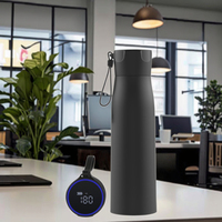 Bouteille d'eau intelligente avec poignée personnalisée, nouveau style, auto-nettoyante UV, gobelets sous vide portables, thermos à écran tactile avec température