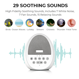 Thérapie du sommeil de qualité Hi-FiD, bruit blanc portable pour bébé, appareil de sommeil pour bébé avec batterie, connectivité USB, lumière LED colorée - Product Image 3