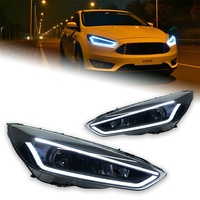 Feux avant Veidt pour Ford Focus 2015-2018, modification de l'assemblage des phares, clignotant LED à flux continu, lentille à double faisceau