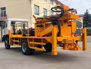 エアコンプレッサートラック搭載フル油圧地下水井戸掘削機ハンマービット付き - Product Image 3