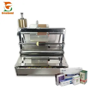 High Efficient BOPP Cosmetic Box Condom Three-dimensional Packaging Manual Film Stamping Wrapping Machine