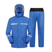 Ensemble imperméable réfléchissant pour livreurs - Veste et pantalon de pluie Haidilao pour le personnel de livraison