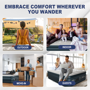 Matelas de camping avec prise américaine, haute capacité de charge - Product Image 3