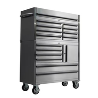Gran oferta, 41 pulgadas, alta calidad, SS430, gabinete de herramientas de alta resistencia, banco de trabajo móvil con almacenamiento para almacenamiento de taller de estación de trabajo