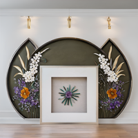 Boîte à cadre d'art mural avec agate naturelle-Décoration intérieure et chance améliorant le champ magnétique