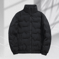 Veste d'extérieur personnalisable et tendance pour homme, doudoune décontractée coupe-vent à col montant épais pour homme, grandes tailles