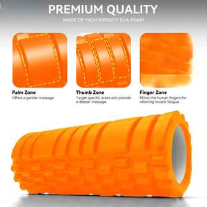 Rodillo de Espuma de Yoga EVA Multi-textura - Rodillo de Masaje Antideslizante para Tejidos Profundos para Ejercicios en Casa - Product Image 2