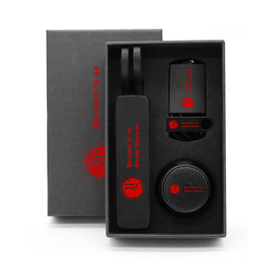 ชุดของขวัญ2025 OEM 3in1built GS020พร้อมสายเคเบิ้ลพาวเวอร์แบงค์พร้อมที่ใส่ไฟฉายลำโพงบลูทูธขนาดเล็กพร้อมสายคล้อง - Product Image 1