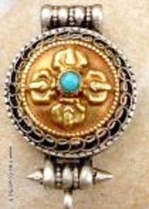 Pendentifs de boîte religieuse tibétaine à la mode Matériau en alliage de cuivre antique pour les occasions de cadeaux - Product Image 4