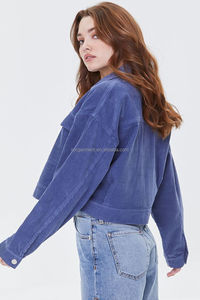 <span class=keywords><strong>Giacca</strong></span> da <span class=keywords><strong>donna</strong></span> in velluto a coste Casual <span class=keywords><strong>invernale</strong></span> con Logo personalizzato - Product Image 4